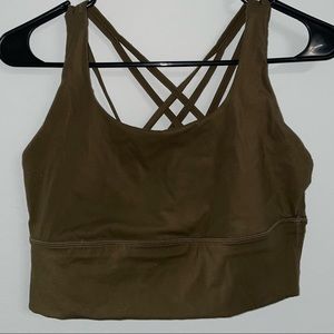 Strappy Razor Back Sports Bra